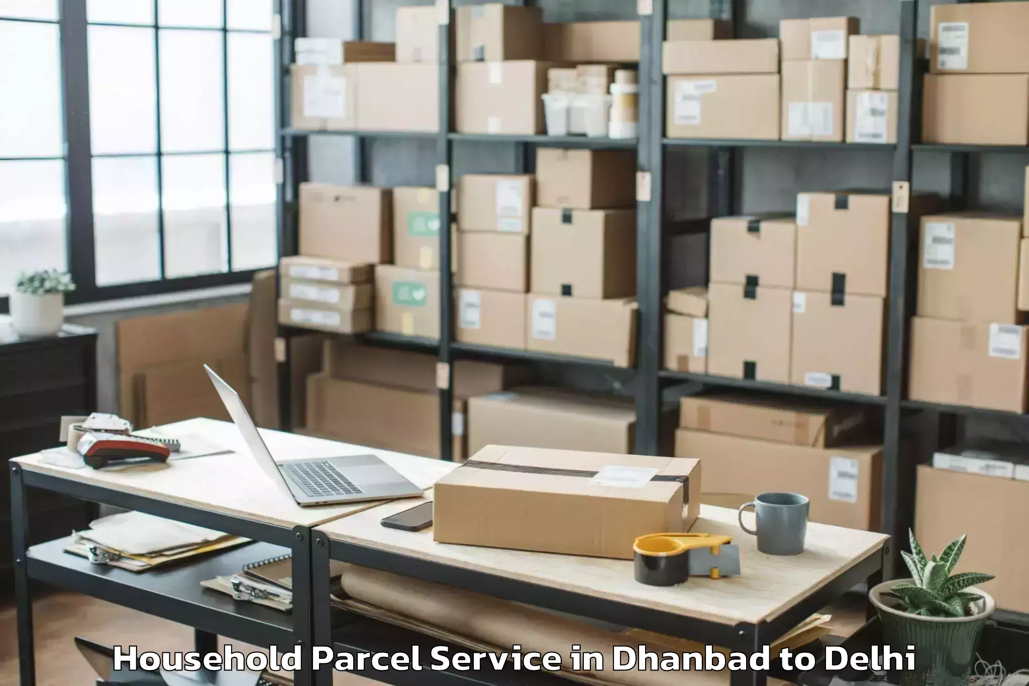 Hassle-Free Dhanbad to Jawaharlal Nehru University Ne Household Parcel